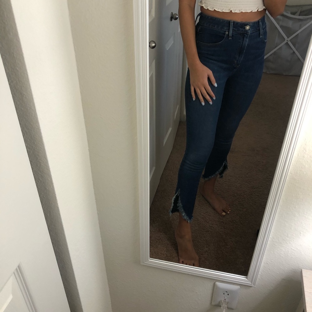 Abercrombie & Fitch High Rise Ankle Jeans